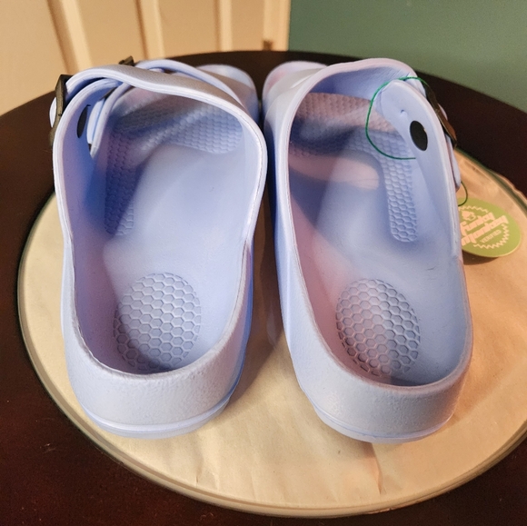 Funky Monkey Eva Flip Flops Sky Blue sz 9.5 - Picture 2 of 4